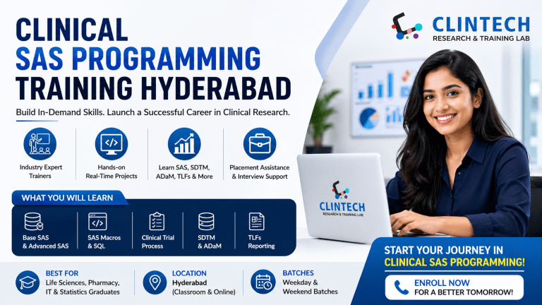 Clinical SAS Programming Training Hyderabad